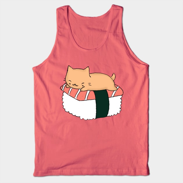 Sushi Cat! Tank Top by amandachenlee